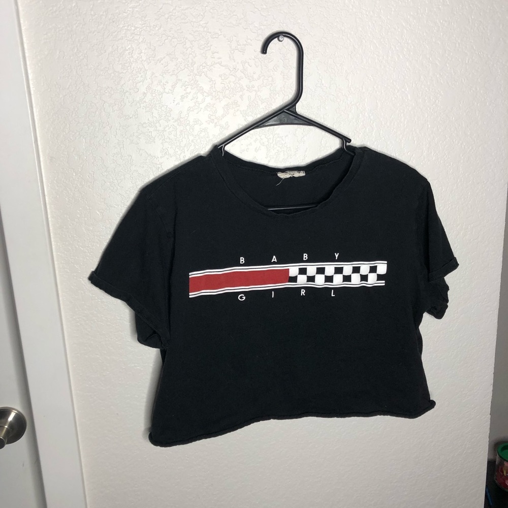 Baby Girl Checkered Crop Top